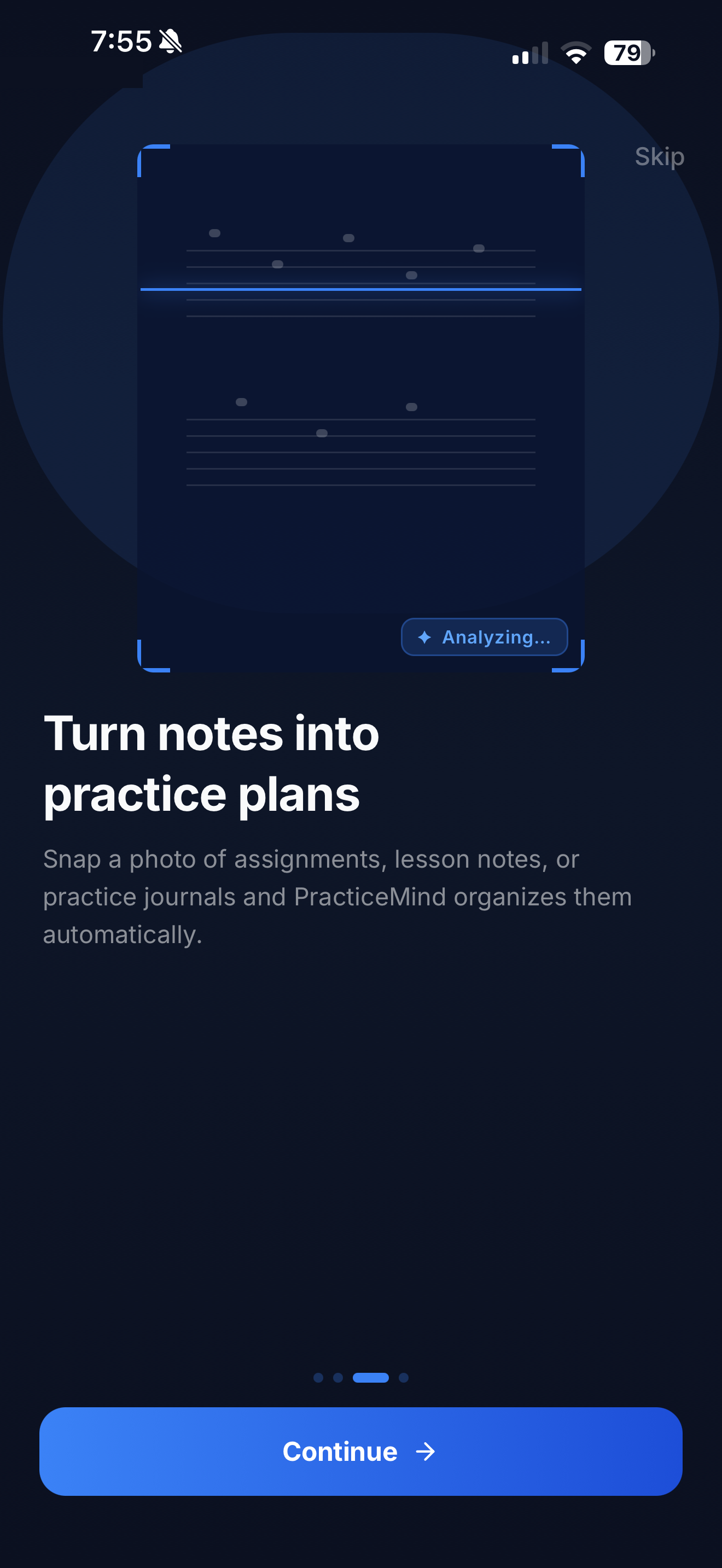 Turn notes into practice plans